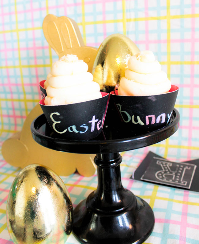 DIY Chalkboard Easter Cupcakes -Learn The How To On B. Lovely Events