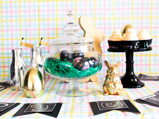 DIY Chalkboard Easter Eggs & Easter Party -Learn The How To On B. Lovely Events