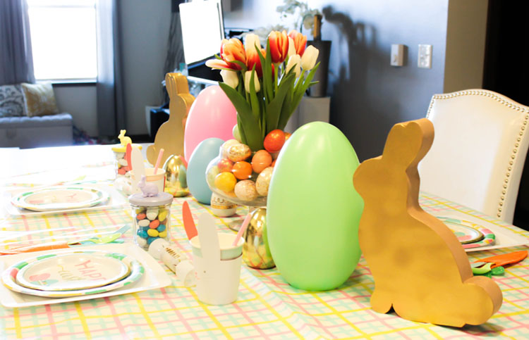 Easter Kids Table- See more at B. Lovely Events