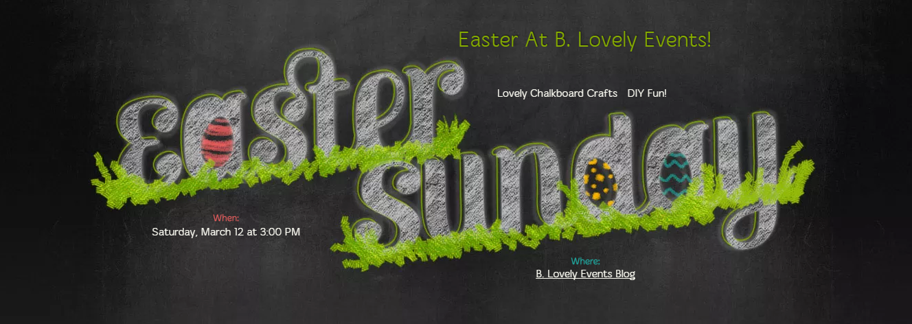 Evite Chalkboard Easter Invite!