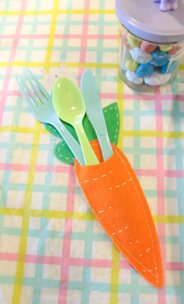 Fun Carrot Silverware Holder For Easter- B. Lovely Events