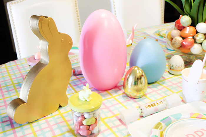 Kids Easter Bunny Table Decorations- See more at B. Lovely Events