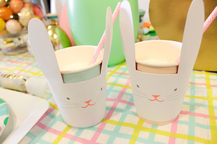 Love These Easter Bunny Cups for Easter!- See more at B. Lovely Events
