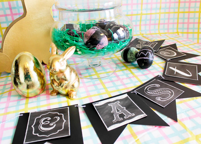 Lovely Chalkboard Easter Party --Learn The How To On B. Lovely Events