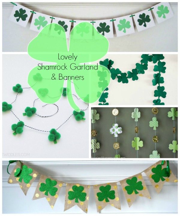 See 10 Lovely Shamrock Banners & Garlands On The Blog! B. Lovely Events