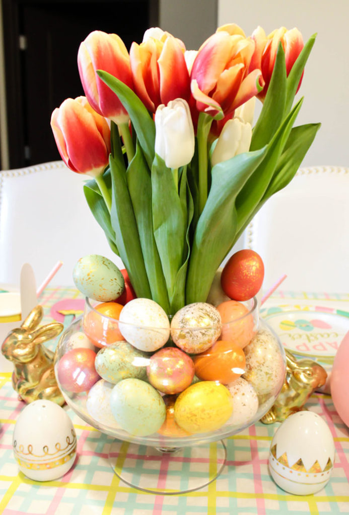 Lovely Tulip Easter Centerpiece- See more at B. Lovely Events