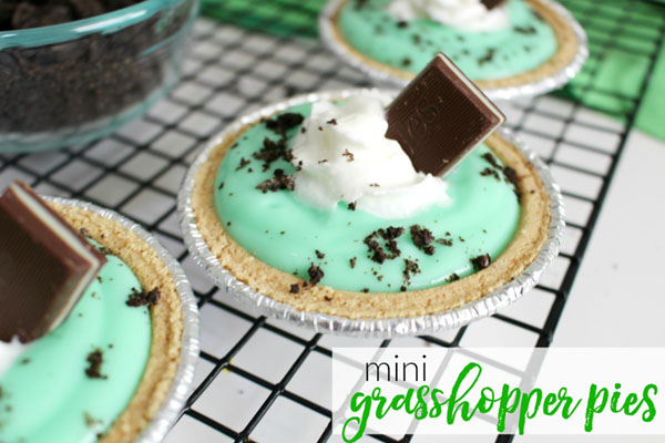 Mini Grasshopper Pies For St. Patricks Day