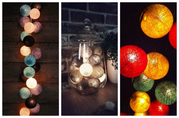 Yarn Ball Lit Decorations- B. Lovely Events