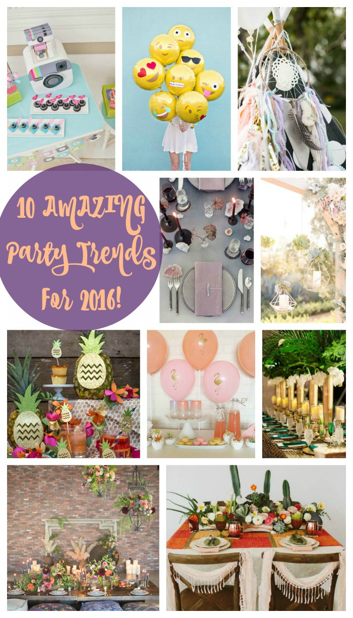 10 AMAZING Party Trends For 2016! See the hottest looks at B. Lovely Events