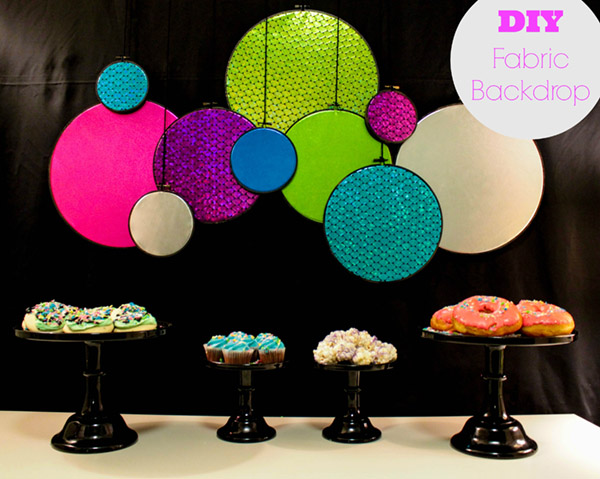 DIY Fabric Backdrop. -Learn How On B. Lovely Events!