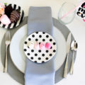Fun Modern Mother's Day Place Setting- See the step by step tutorial at B. Lovely Events