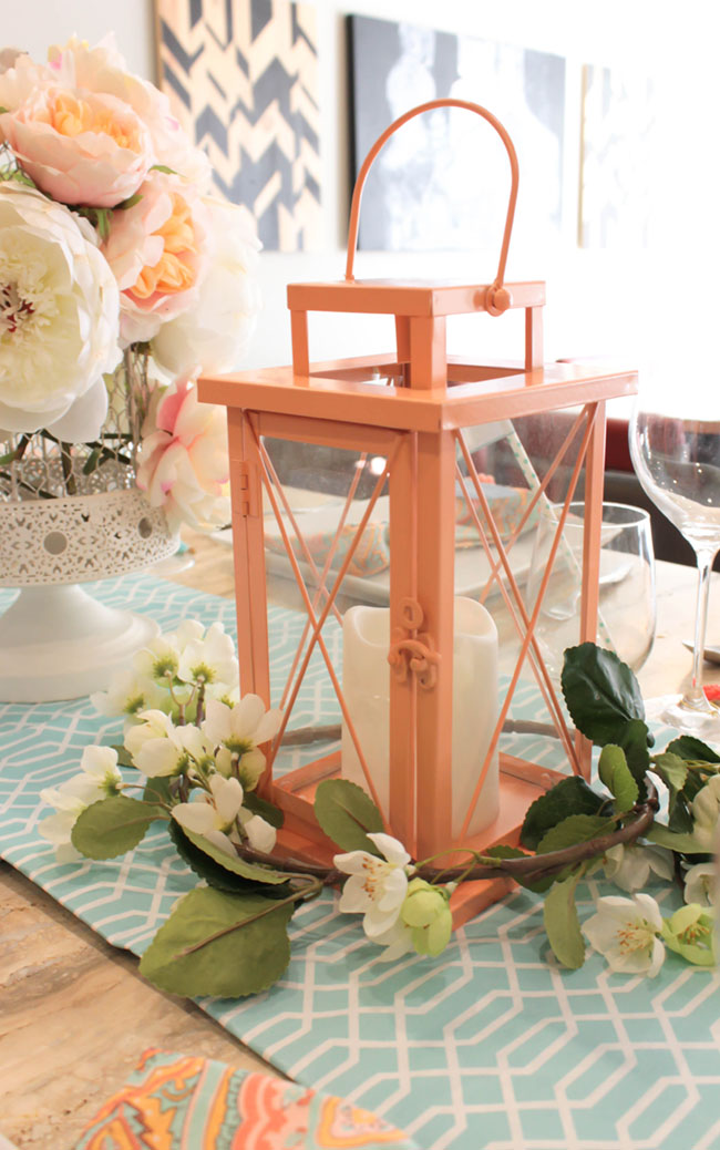 Gorgeous Blooming Lantern Centerpiece - Lovely For Mother's Day! - See How To Put It Together On B. Lovely Events!