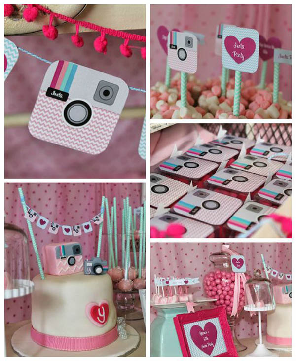 Instagram Party Inspiration - See more amazing party trends for 2016 at B. Lovely Events!