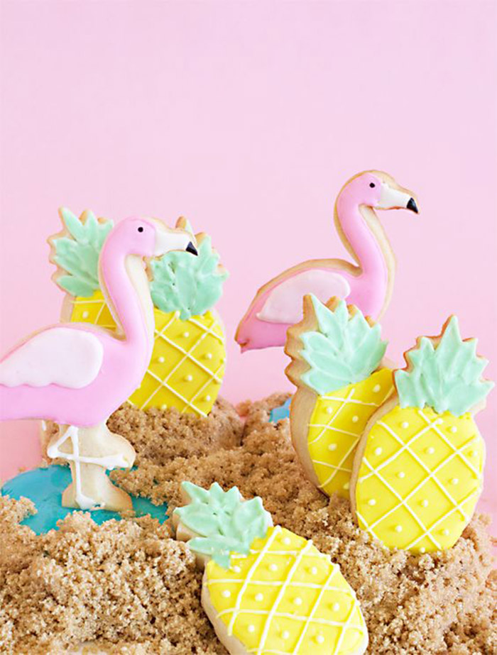 Pineapple Cookies That Are Adorable! - See More Lovely Pineapple Party Ideas At B. Lovely Events!