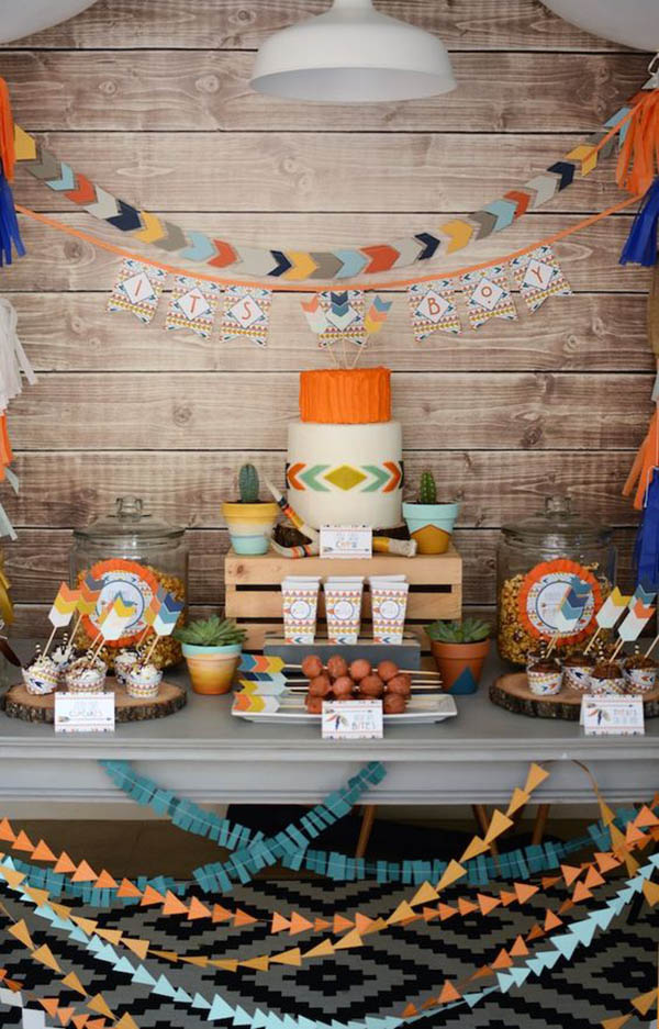 Tribal Boho party- See more amazing party trends for 2016 at B. Lovely Events!