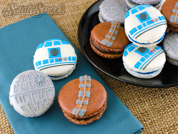 Fun Star Wars Macaroons! - Check Out More May the 4th be with you ideas on the blog! - B. Lovely Events