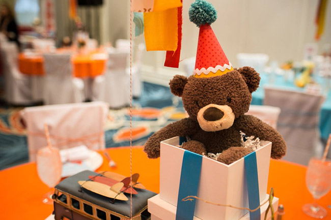 Go Wild Baby Shower Bear Centerpiece- Operation Shower- See All The Photos On B Lovely Events!