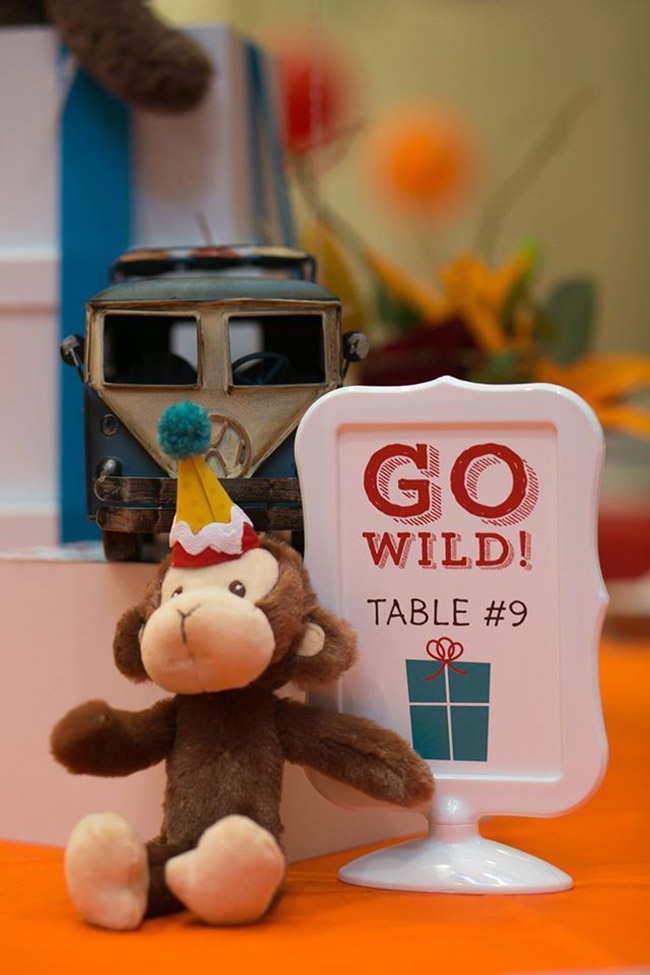 Go Wild Baby Shower little monkey Centerpiece- Operation Shower- See All The Photos On B Lovely Events!