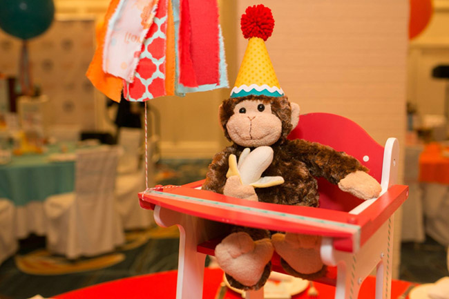Go Wild! Monkey centerpiece for Baby Shower- Operation Shower- See All The Photos On B Lovely Events!