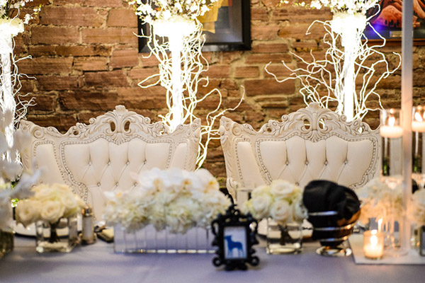 King And Queen Chairs For Wedding Head Table! - B. Lovely Events
