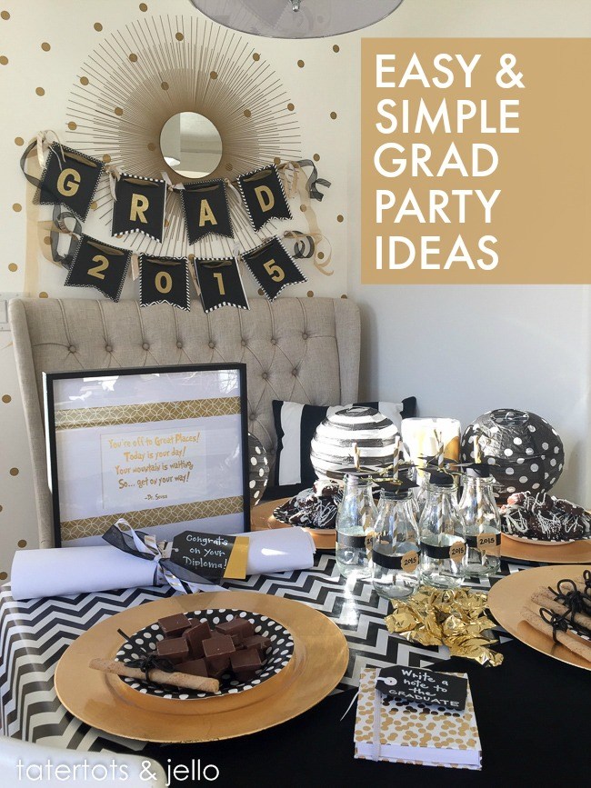 Lovely Golden Themed Grad Party- See More Gold Graduation Ideas on B. Lovely Events