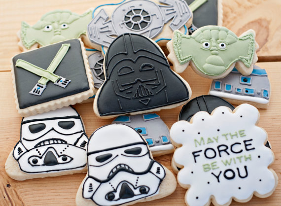 Star Wars Cookies! - Check Out More May the 4th be with you ideas on the blog! - B. Lovely Events