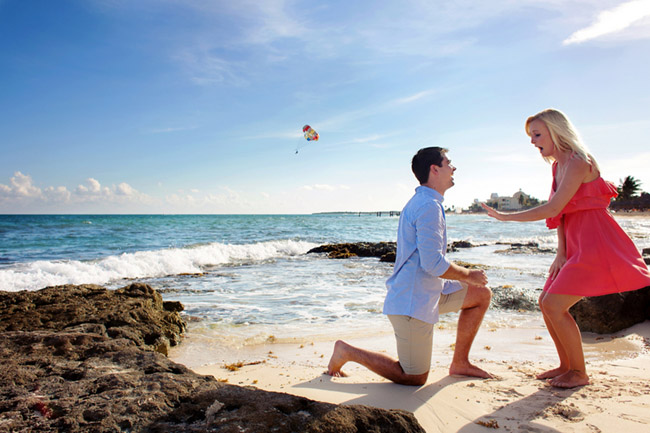 Ryan + Meagen Proposal, Playa Paraiso, Riviera Maya, Mexico.