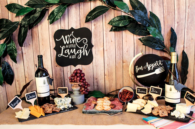Wine And Cheese Night With Sequoia Grove- See the whole wine and cheese party on B. Lovely Events