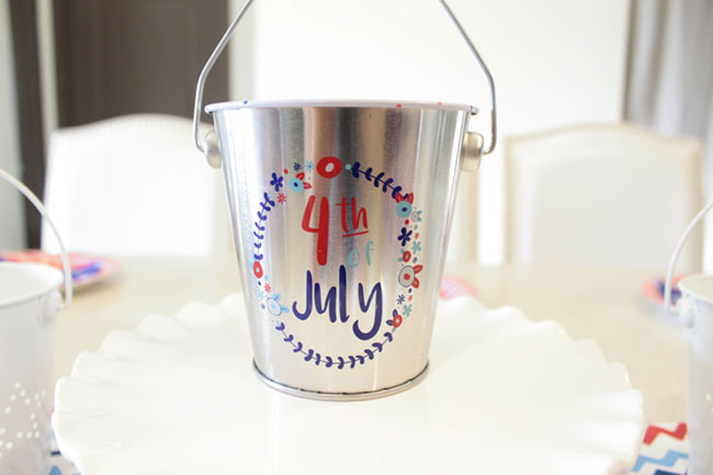 4th Of july Decorations, Such a cute pail!- B. Lovely Events