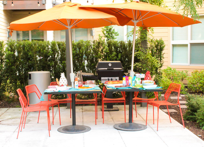 Backyard BBQ Burger Bar- Learn our favorite essentials on B. Lovely Events