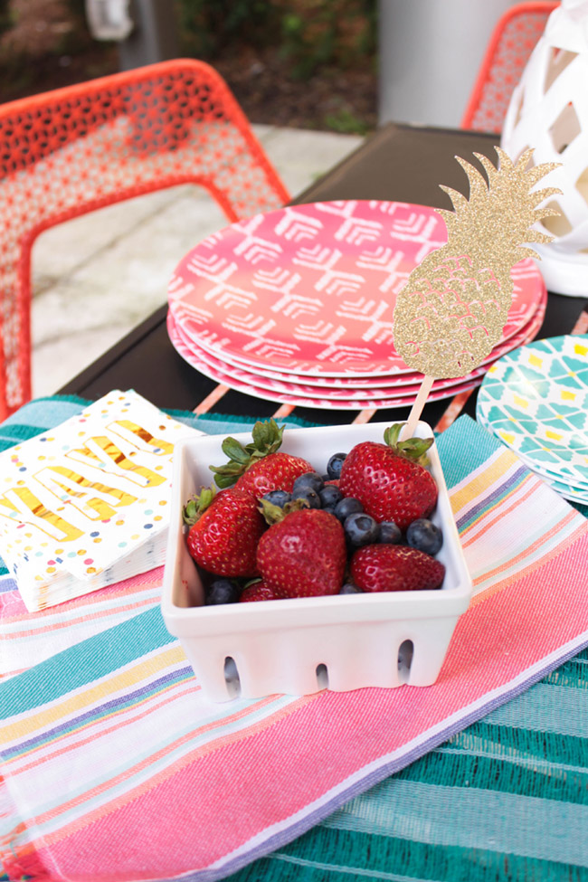 Backyard Summer BBQ- Always Love Fresh Berries In The Summer - B. Lovely Events