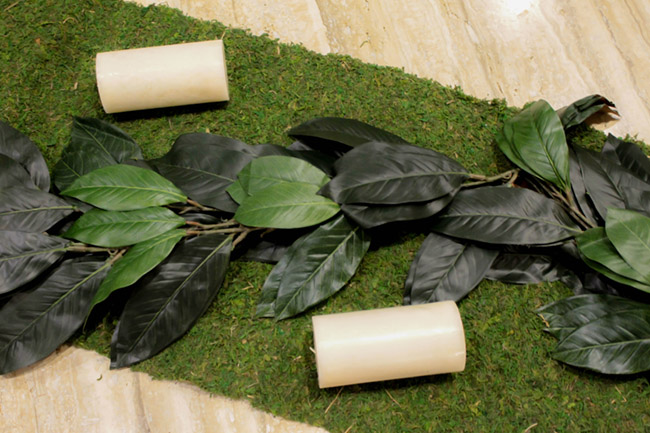 DIY Magnolia Leaf Centerpiece (2) -Learn How To Make Them On B. Lovely Events