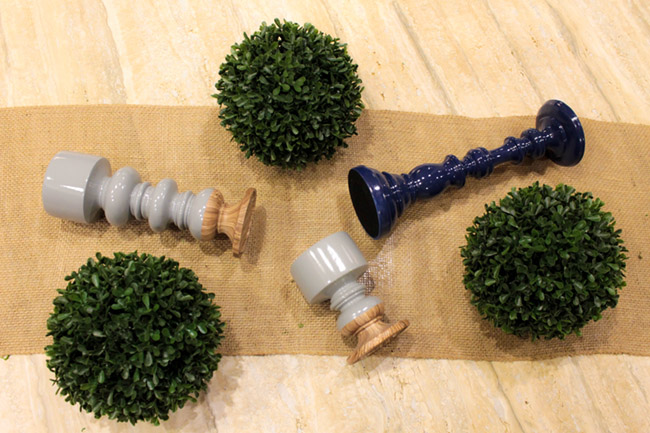 DIY Topiary Boxwood Modern Centerpieces (2) -Learn How To Make Them On B. Lovely Events