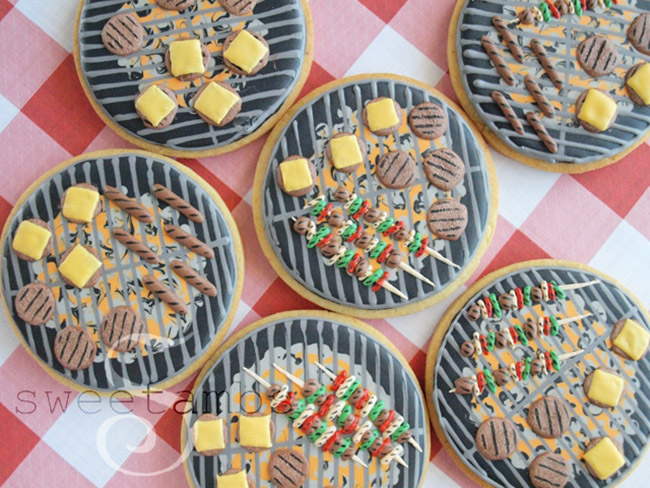 Father's Day grill cookies-See more Grillin Father's Day Ideas On B. Lovely Events!