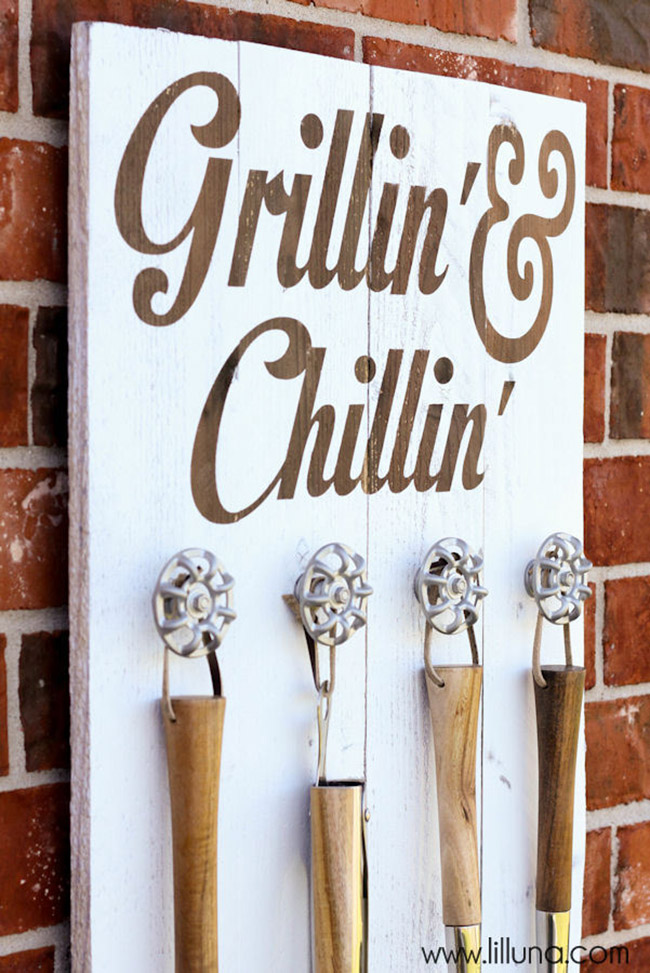 Fathers Day Grillin and Chillin DIY Sign-See more Grillin Father's Day Ideas On B. Lovely Events!