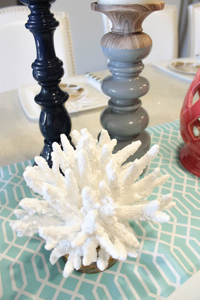 Father's Day Nautical Pineapple Tablescape - See how adorable this table is on B. Lovely Events!