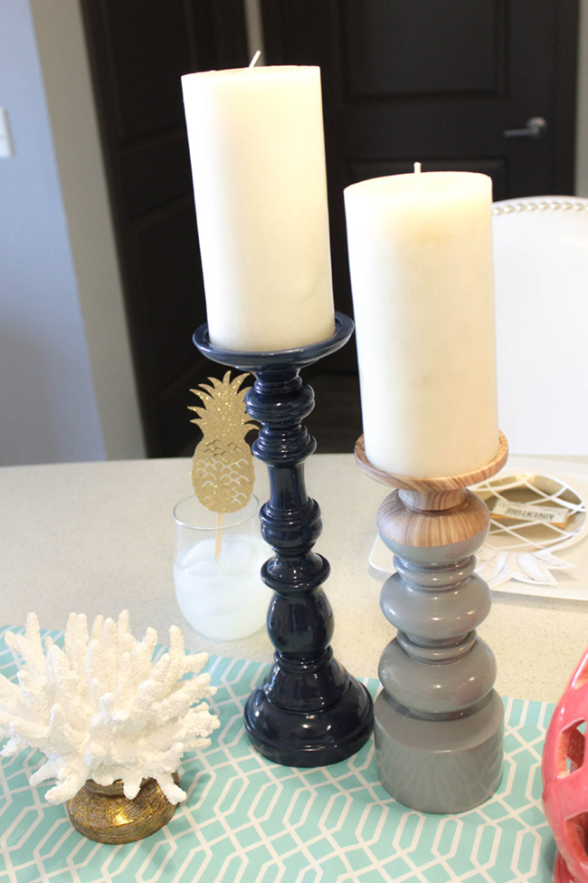 Father's Day Nautical Pineapple Tablescape - See how adorable this table is on B. Lovely Events!