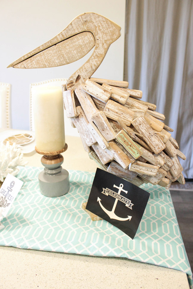 Father's Day Nautical Pineapple Tablescape - See how adorable this table is on B. Lovely Events!