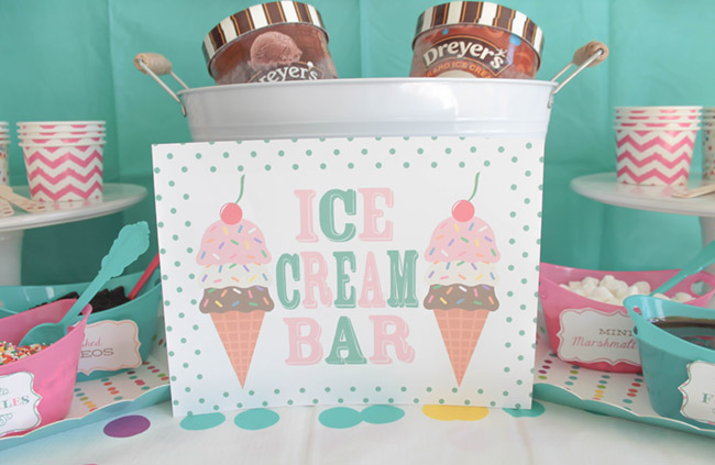 Ice Cream Party Sign- See more ice cream party ideas on B. Lovely Events