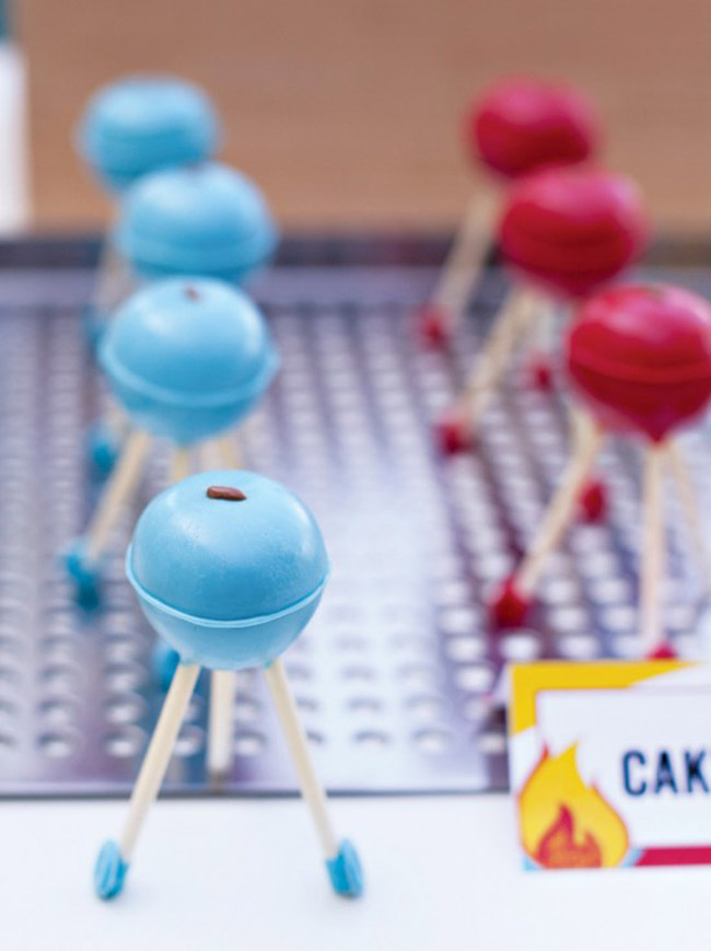 Mini Grill Cake Pops- Love This For Father's Day -See more Grillin Father's Day Ideas On B. Lovely Events!