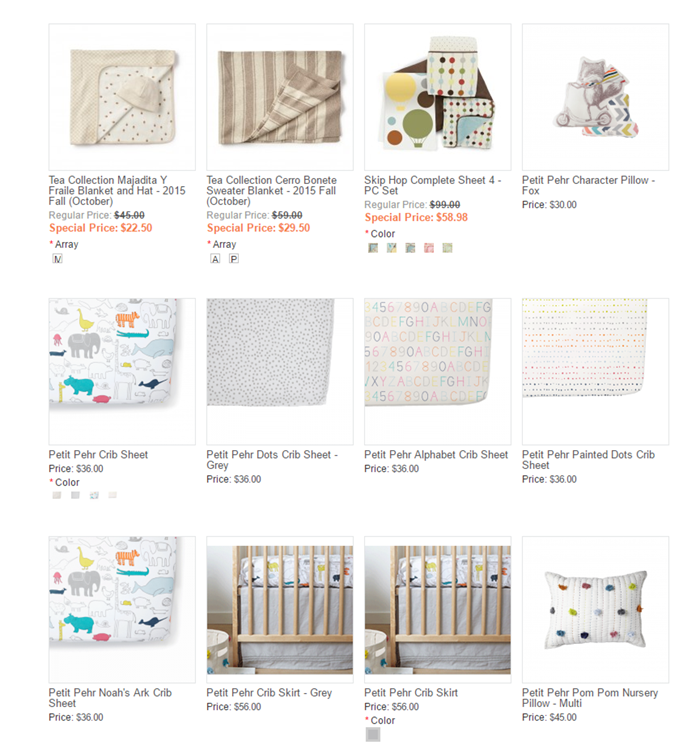 Nursery Bedding from Baby Cubby