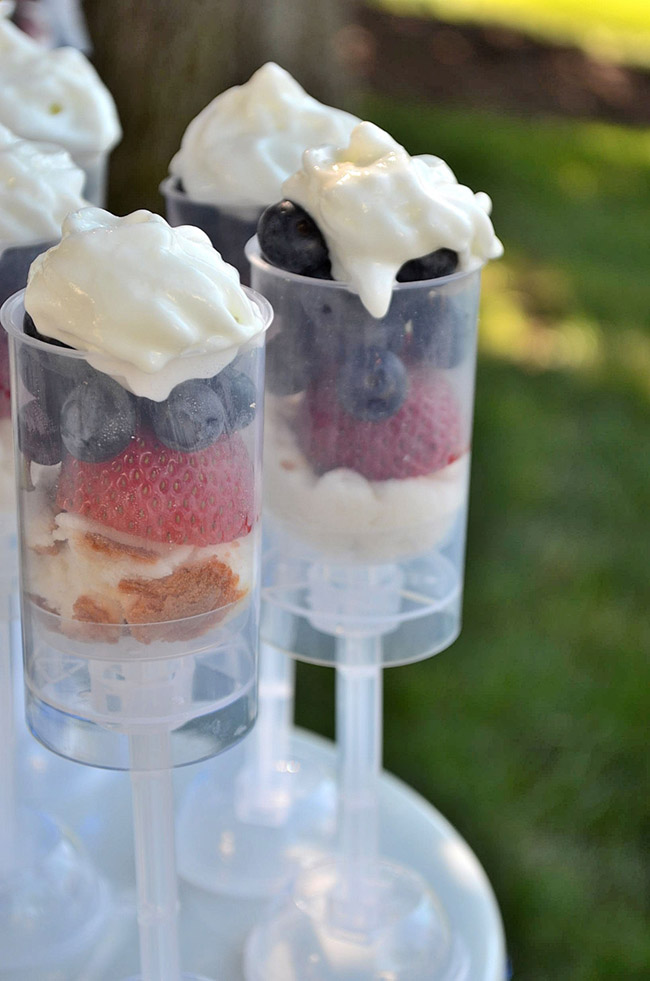 4th Of July Dessert Push Pops -See All Of The Lovely Party Details on B. Lovely Events!