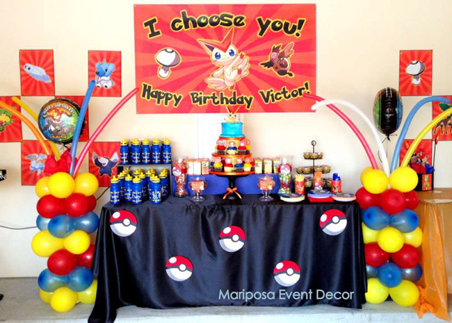 Amazing Pokemon Party Dessert Bar! - See more cute Pokemon Party Ideas on B. Lovely Events