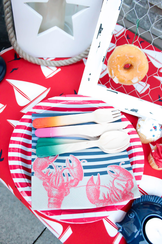 BBQ Plates and Napkins- so cute! - B. Lovely Events