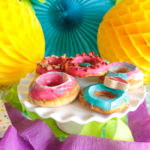 Colorful doggie donuts- Get the recipe and how to from B. Lovely Events