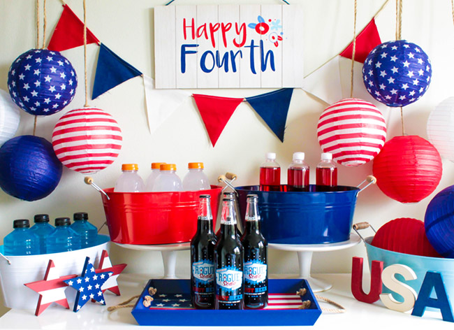 Fun 4th Of July Drink Bar - B. Lovely Events