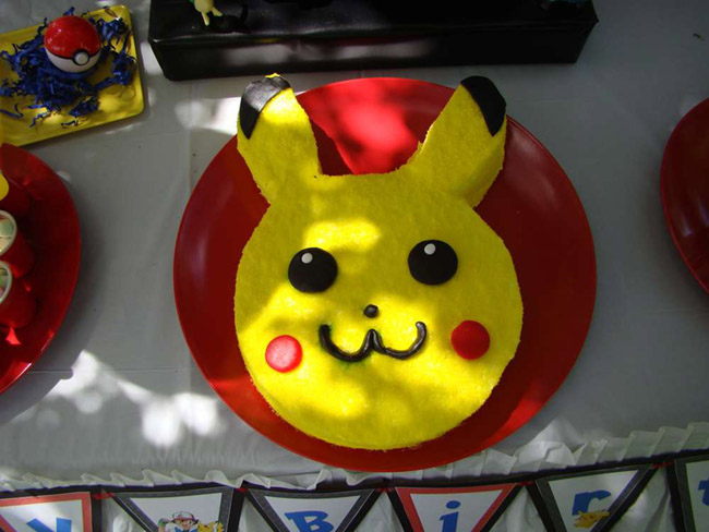 Fun Pikachu Pokemon Cake! - See more cute Pokemon Party Ideas on B. Lovely Events