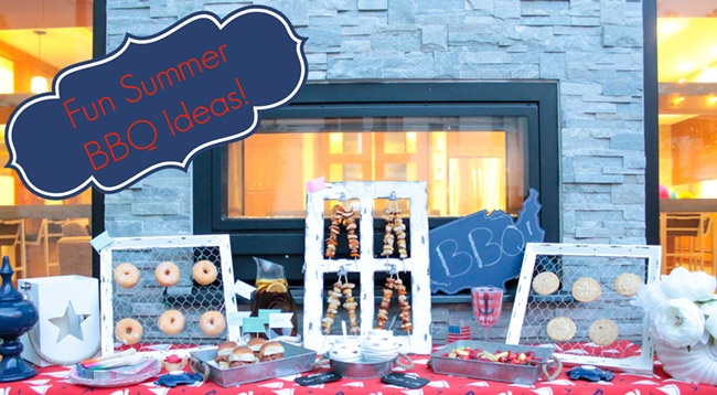 Fun Summer BBQ Decor and Food Ideas! - See Them all on B. Lovely Events
