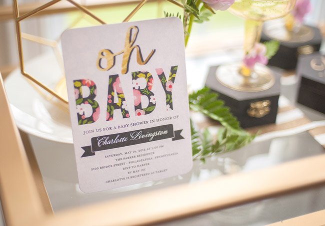 Gorgeous Floral Baby shower Invite
