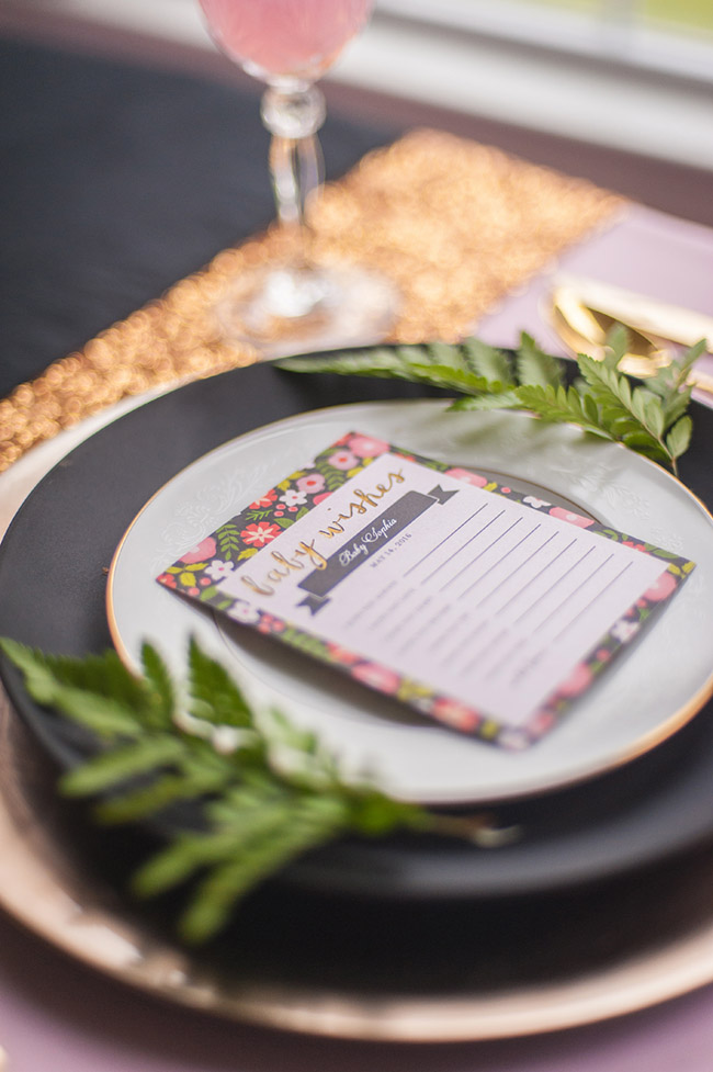 Gorgeous Floral baby shower plates